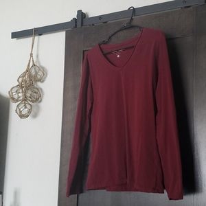 Burgundy North River Outfitters Long Sleeve Shirt
